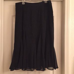 Dress Barn Black Chiffon Skirt